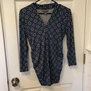 Floral maternity blouse